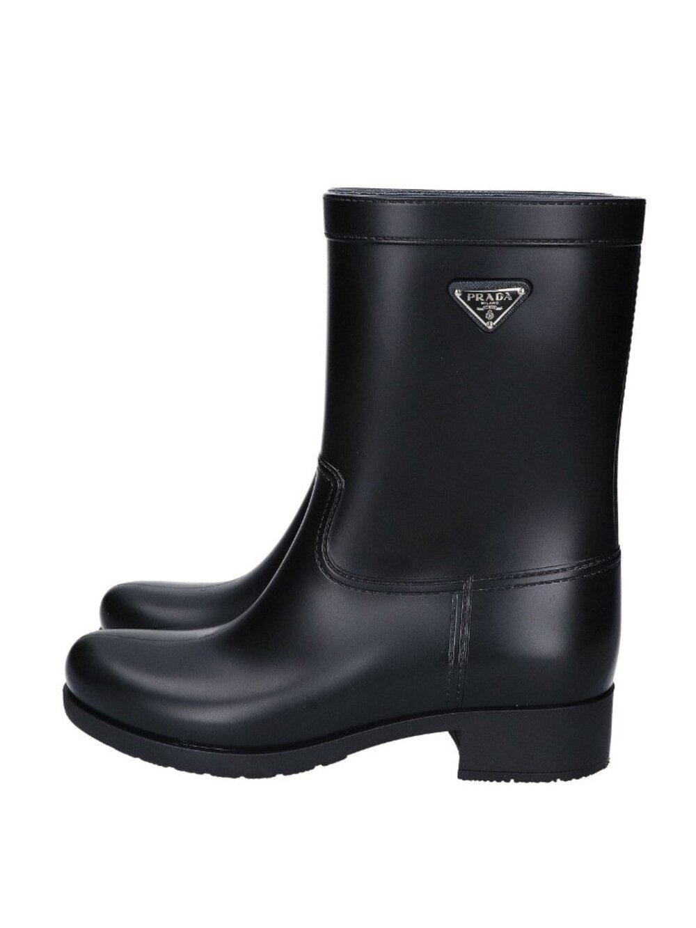 Prada Triangle Logo Rain Boots